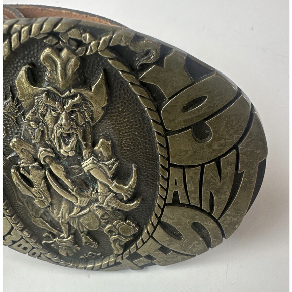 If You Aint Cowboy You Aint *hit Belt Buckle Award Design Metals Inc Solid Brass - Picture 4 of 16